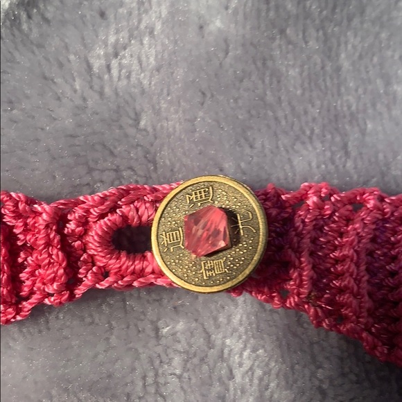 Multi-strand Fuchsia Beaded Necklace - Picture 4 of 8